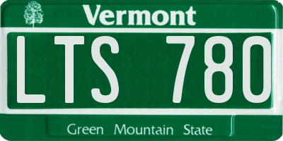 VT license plate LTS780