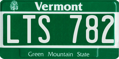 VT license plate LTS782