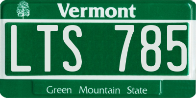 VT license plate LTS785
