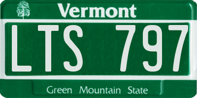 VT license plate LTS797