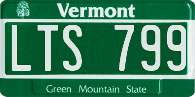 VT license plate LTS799