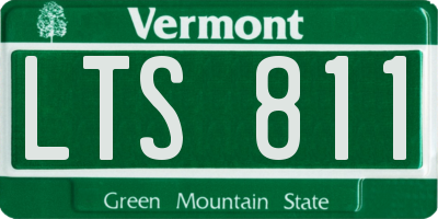 VT license plate LTS811