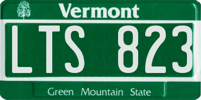 VT license plate LTS823