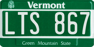VT license plate LTS867