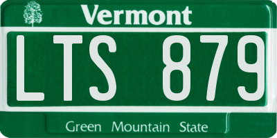 VT license plate LTS879