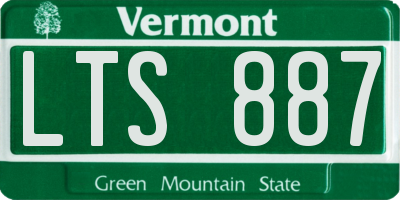 VT license plate LTS887