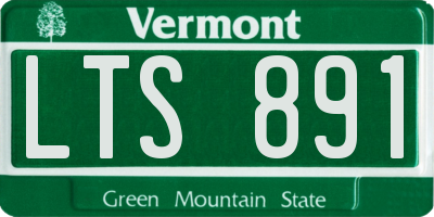 VT license plate LTS891