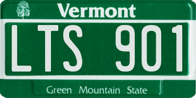 VT license plate LTS901