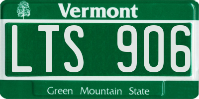 VT license plate LTS906
