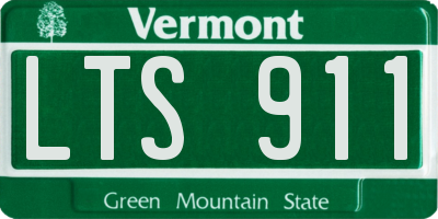 VT license plate LTS911