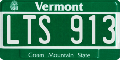 VT license plate LTS913