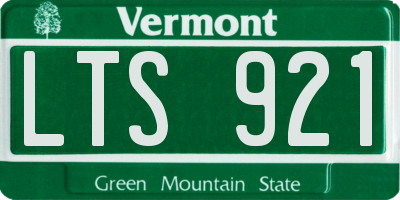 VT license plate LTS921