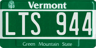 VT license plate LTS944