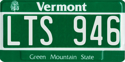 VT license plate LTS946