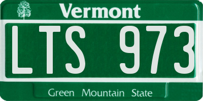 VT license plate LTS973