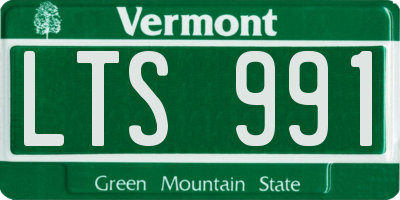 VT license plate LTS991