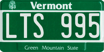 VT license plate LTS995