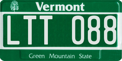 VT license plate LTT088