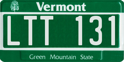 VT license plate LTT131