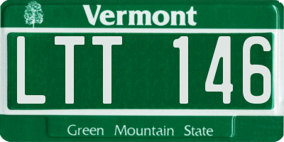 VT license plate LTT146