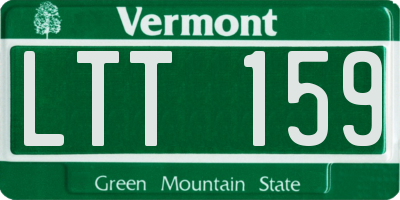 VT license plate LTT159