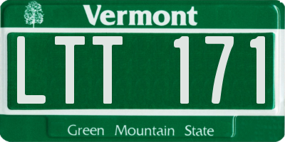 VT license plate LTT171