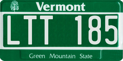 VT license plate LTT185