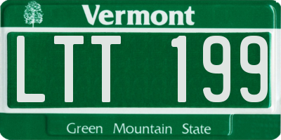 VT license plate LTT199