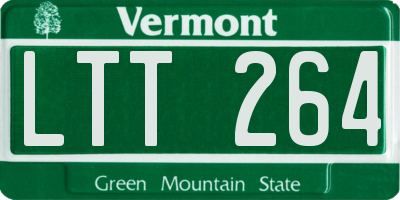 VT license plate LTT264