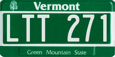 VT license plate LTT271