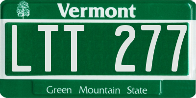 VT license plate LTT277