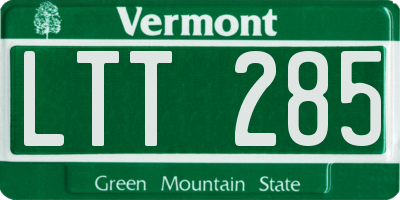 VT license plate LTT285