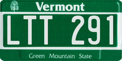 VT license plate LTT291