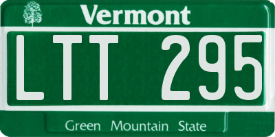 VT license plate LTT295