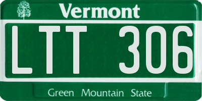 VT license plate LTT306