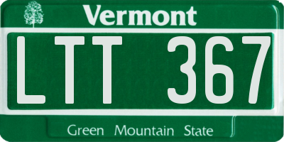 VT license plate LTT367