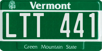 VT license plate LTT441