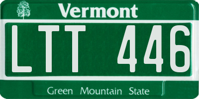 VT license plate LTT446