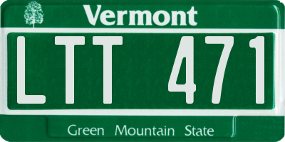 VT license plate LTT471