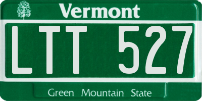 VT license plate LTT527