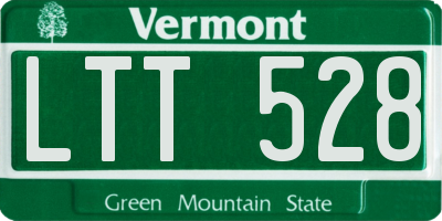 VT license plate LTT528