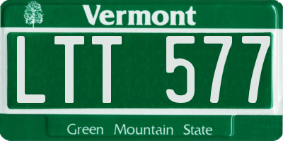 VT license plate LTT577