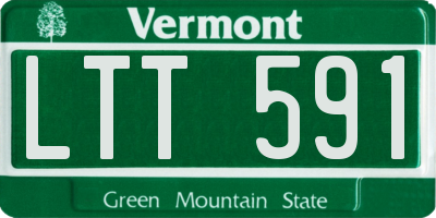 VT license plate LTT591