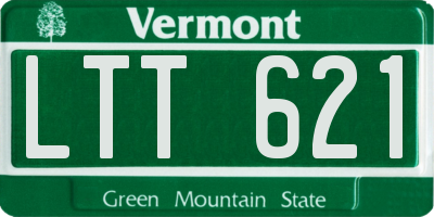 VT license plate LTT621