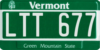 VT license plate LTT677