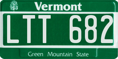 VT license plate LTT682