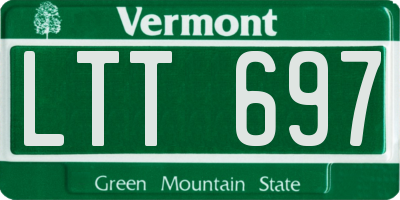 VT license plate LTT697