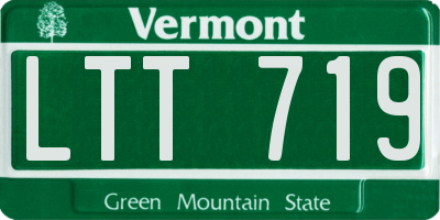 VT license plate LTT719