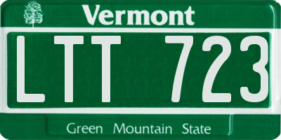 VT license plate LTT723