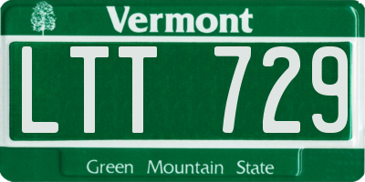 VT license plate LTT729